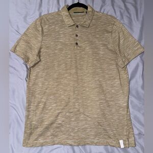 Perry Ellis Men’s Beige Heathered Polo Shirt